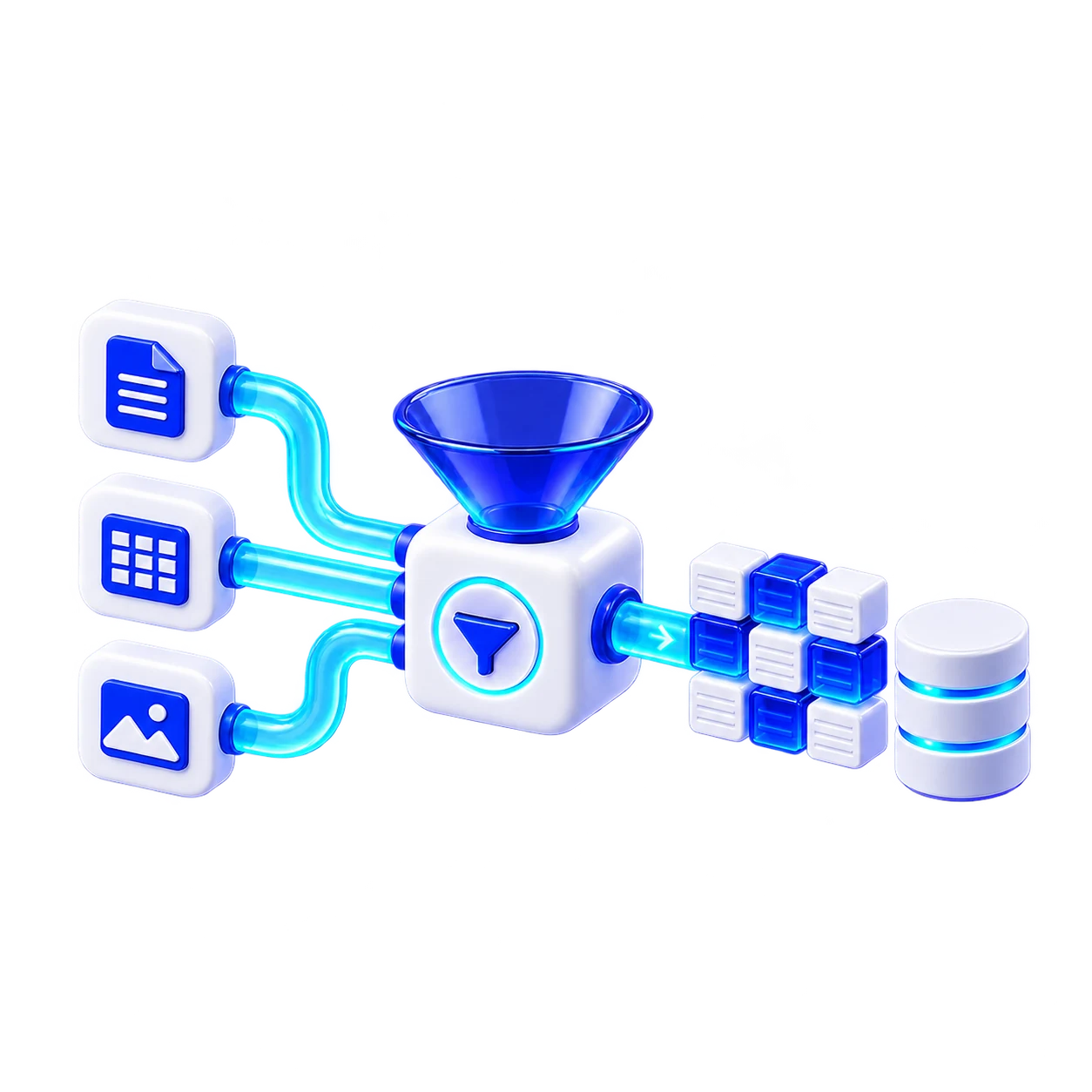 Illustration of customer datasets prepared for statistical analysis